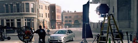 Car on set for shoot