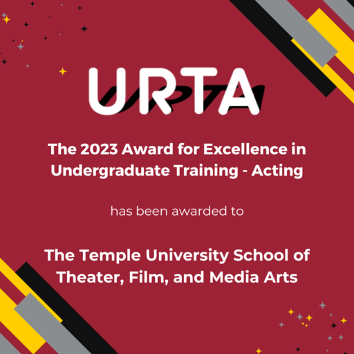 Featured Image for Temple Theaters Honored with URTA Award for Excellence