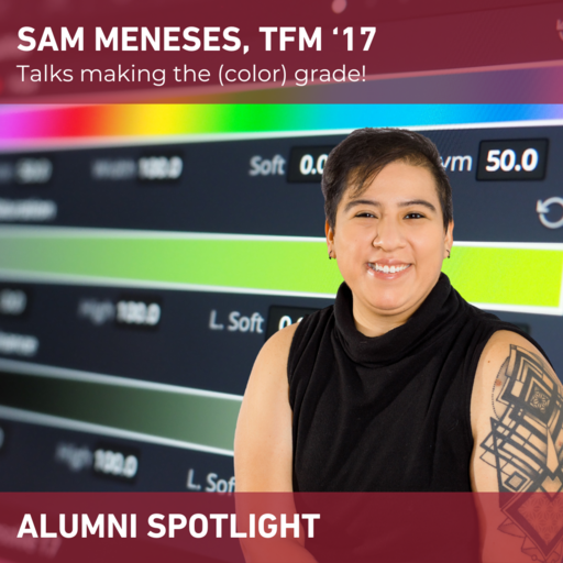 Featured Image for Alum Sam Meneses ('17) brings color to life!